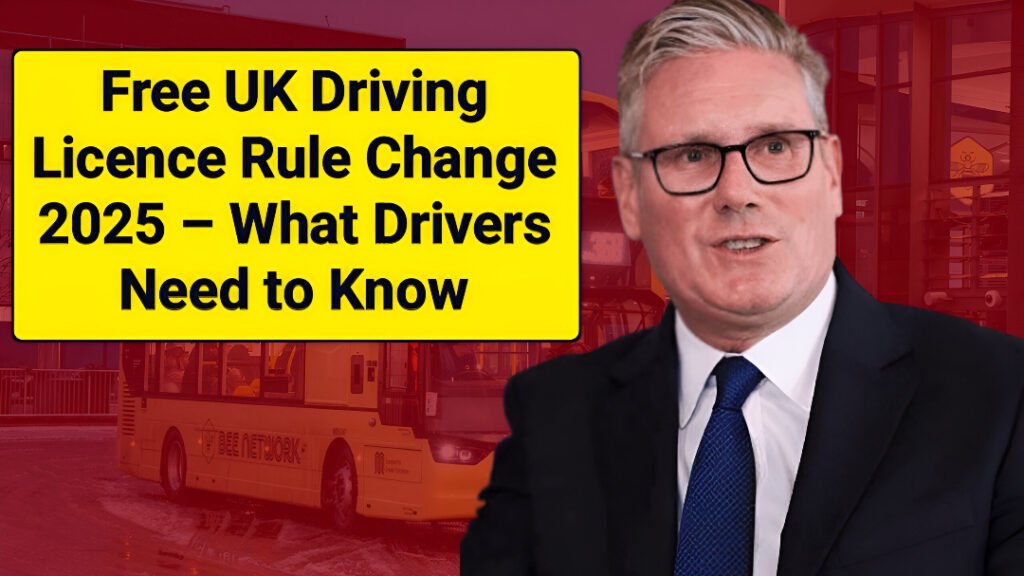 UK driving licence rule change 2025